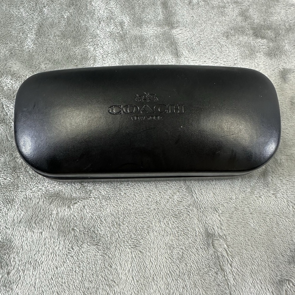 Coach Glasses Case Black Hard Clamshell Sunglasses Eyeglasses